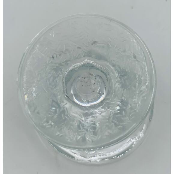 Dominion Glass Sherbet Cup Lotus Dessert Mini Single Clear Sundae Dish Footed - Picture 4 of 6